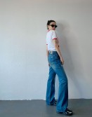 Washed Flares Jeans #250421